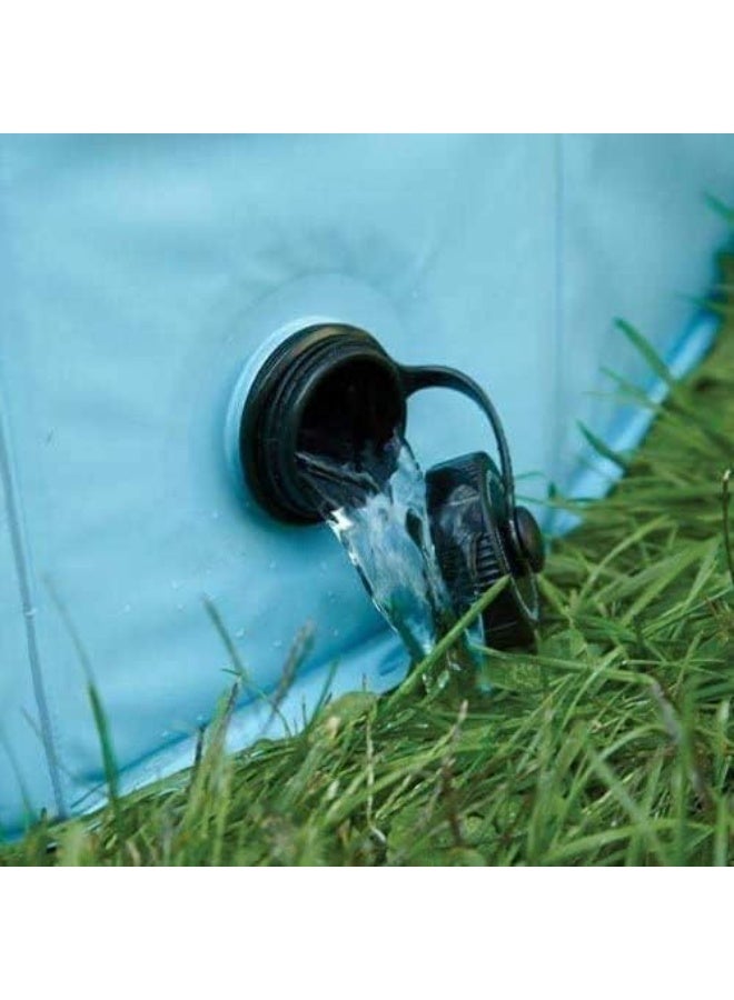 80 سم قطر قابل للطي الحيوانات الأليفة حمام الكلب حمام السباحة ، حمام السباحة البلاستيك الصلب قابل للطي حوض السباحة PVC حمامات السباحة في الهواء الطلق للكلاب القطة (الأزرق) - Image 2